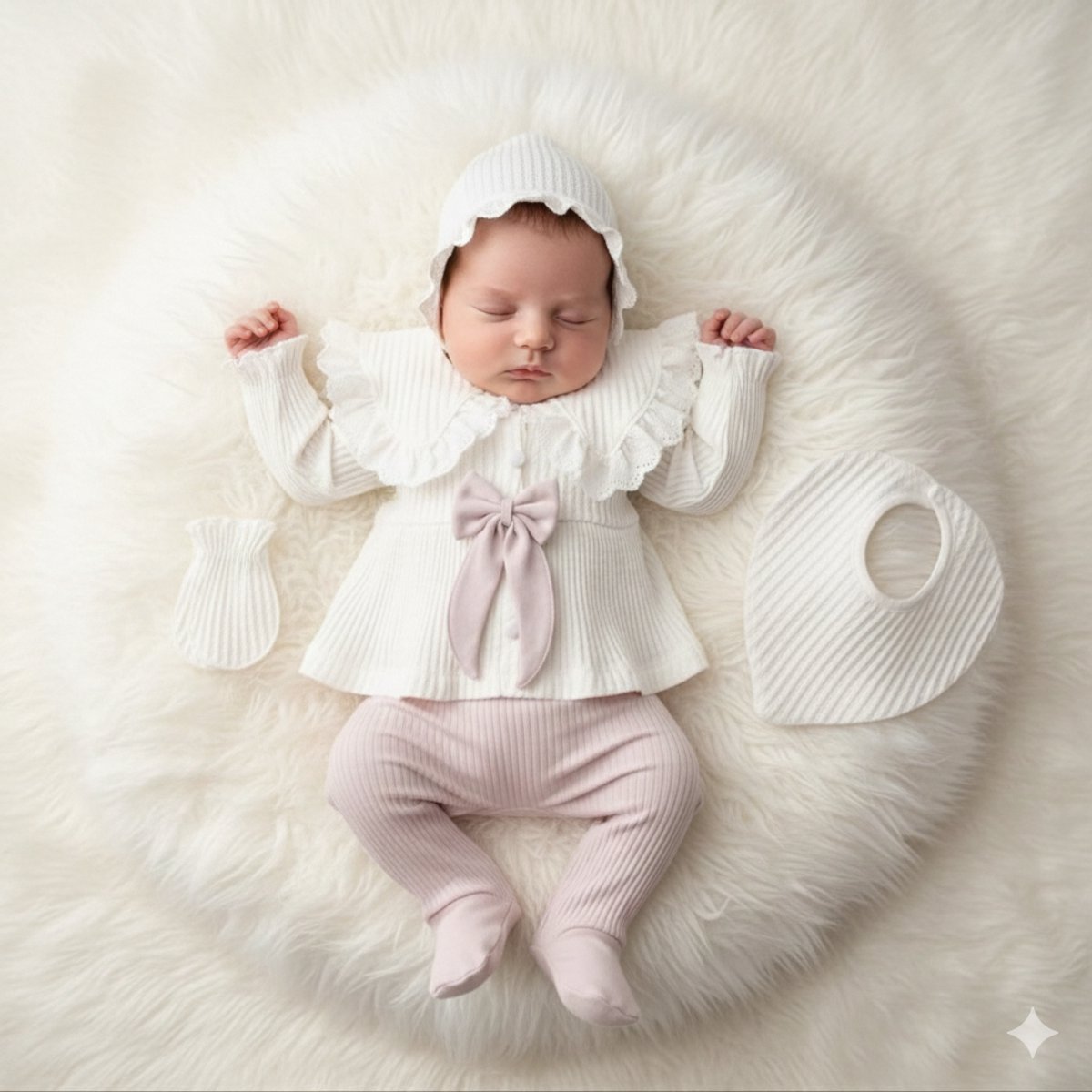 Baby newborn 5-delige kleding set meisjes - Newborn kleding set - Newborn set - Babykleding - Babyshower cadeau - Kraamcadeau