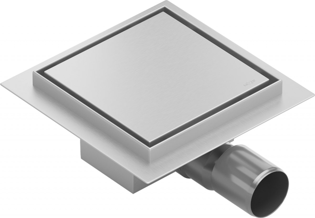 Mexen Flat-Q M13 douchegoot vierkant 12 x 12 cm, inox - 1010012