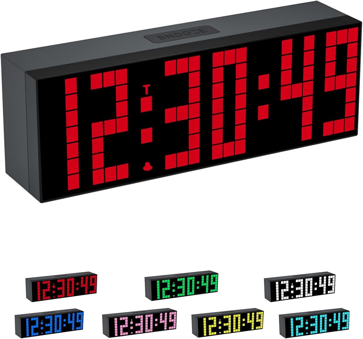 Digitale Wekker met LED Display, Helderheidsinstelling en Afstandsbediening