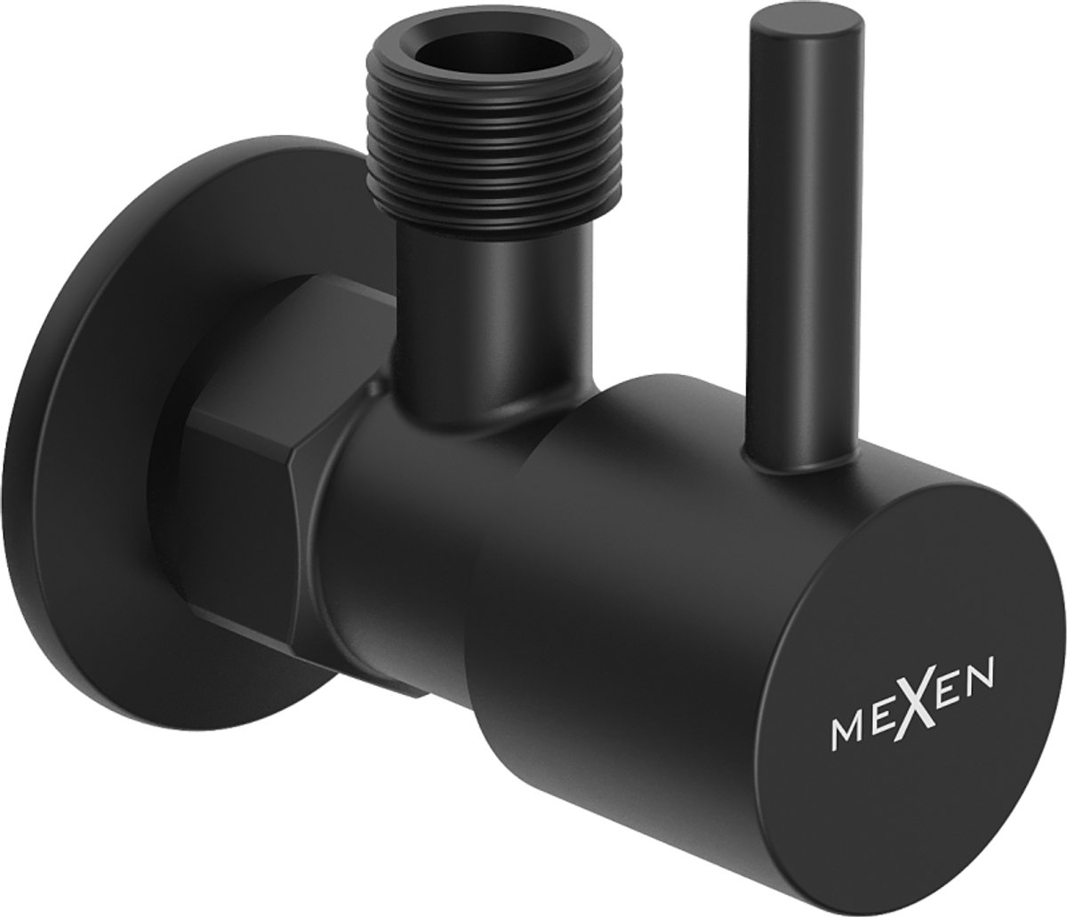 Mexen R1 hoekstopkraan voor kraan 1/2"x3/8", zwart - 79970-70