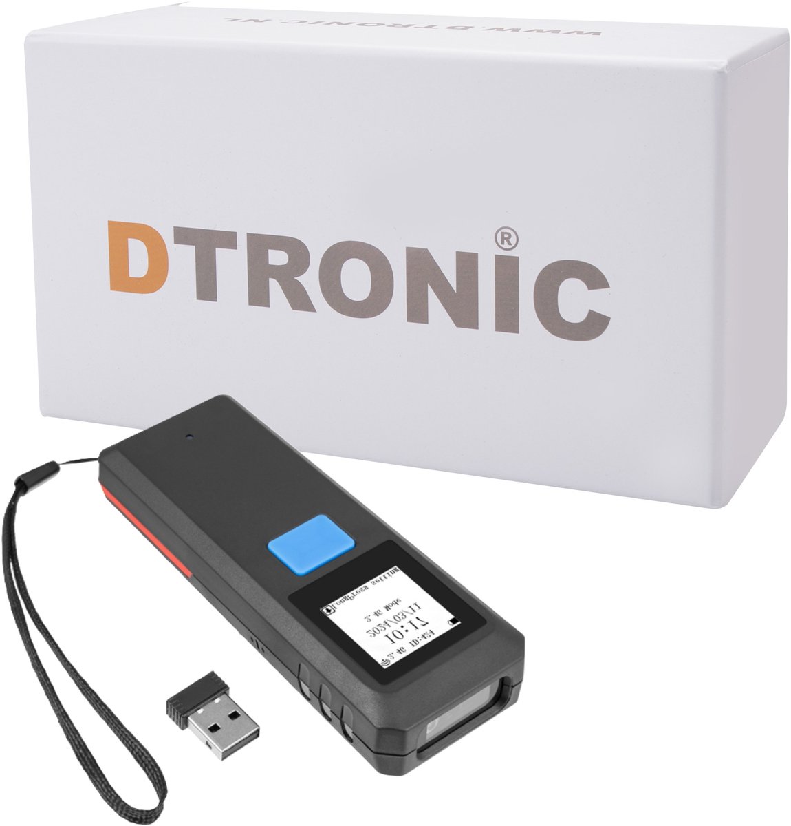 DTRONIC DT3062 draadloze barcodescanner – Bluetooth & geheugenfunctie – 1D/2D QR – Plug & Play – Budgetscanner