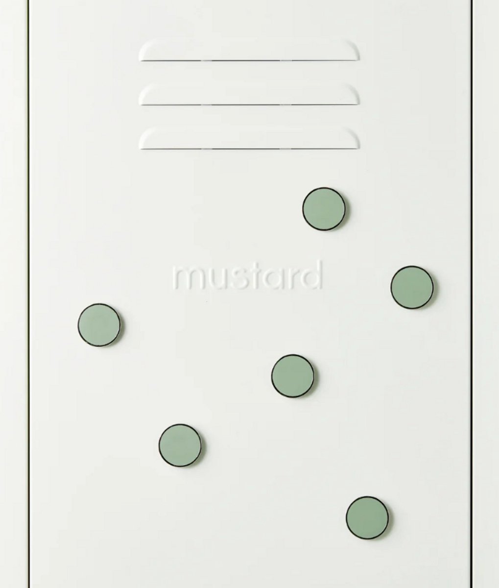 Mustard - The buttons - Magneten - Set van 6 - Sage