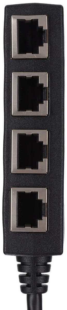 RJ45 Splitter Adapter 1 naar 4 Poorten voor Netwerkuitbreiding