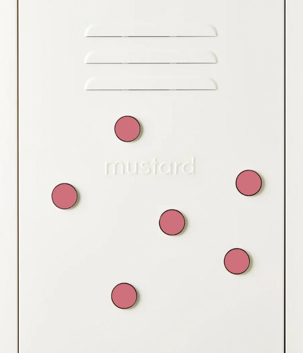 Mustard - The buttons - Magneten - Set van 6 - Berry