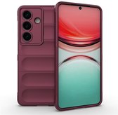 Coverup Hoesje - Geschikt voor Samsung Galaxy S26 Hoesje - Coverup Hands-On Rugged Back Cover - Bordeaux