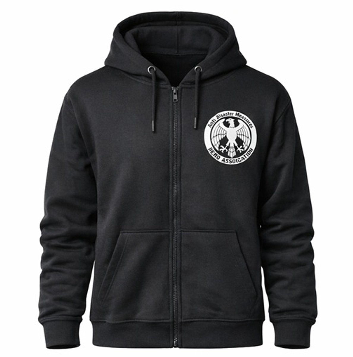 Difuzed One Punch Man Hero Association Hoodie - 2XL - Zwart - Katoen en Polyester - Merchandise - Gelicenseerd