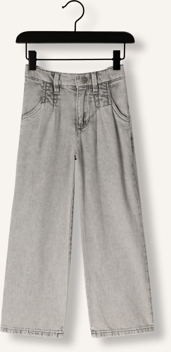 HOMAGE Pleated Jeans Jeans Meisjes - Broek - Lichtgrijs - Maat 152