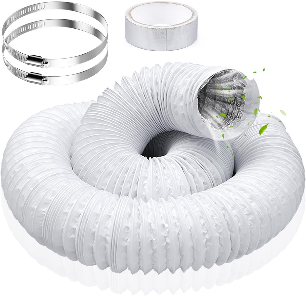 Afvoerslang - Flexibele Aluminium Buis - Ø 125 mm, Lengte 3 m