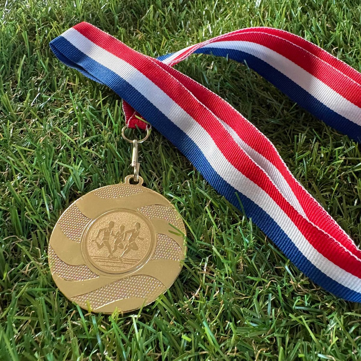 Kampioensmedaille Hardlopen (5 stuks) - Medaille met neklint - Sportprijzen voor kampioenen