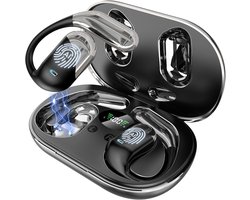 Oordopjes met realtime AI-vertaling, oordopjes voor vertaling in 144 talen, drie-in-één voor zakelijk gebruik, reizen en taal leren - zwart