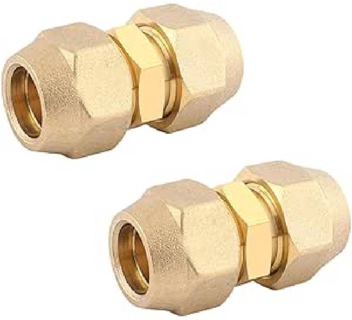 3/8 inch accessoirekit voor airconditioners - Lasvrije dubbele moerkit - Koperen buisverlengstuk met dubbel scharnier - 9,52 mm koperen buisfittingen - 2-delige set.