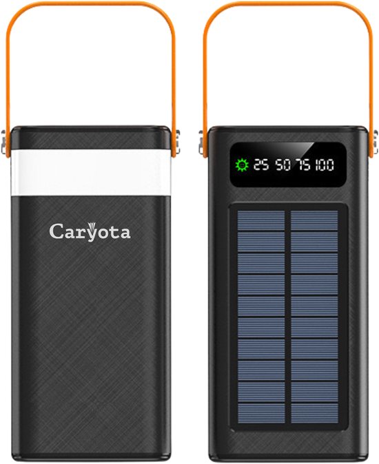 Caryota Solar Powerbank 50.000 mAh met Snellader 120W - Caryota - €69,95