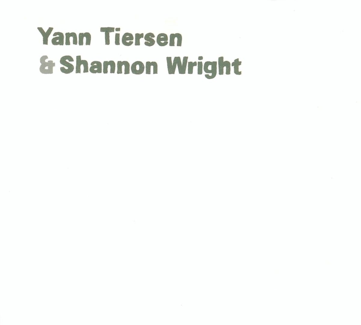 Yann Tiersen & Shannon Wright - Yann Tiersen & Shannon Wright (CD)