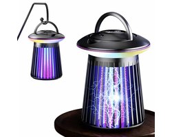 Meedeer Multifunctioneel Insectenlamp-360°Anti Muggenlamp+Kleurrijke sfeerverlichting-Type-c Elektrische UV insectendoder-Voor Thuis, Keuken, Balkon, Terras