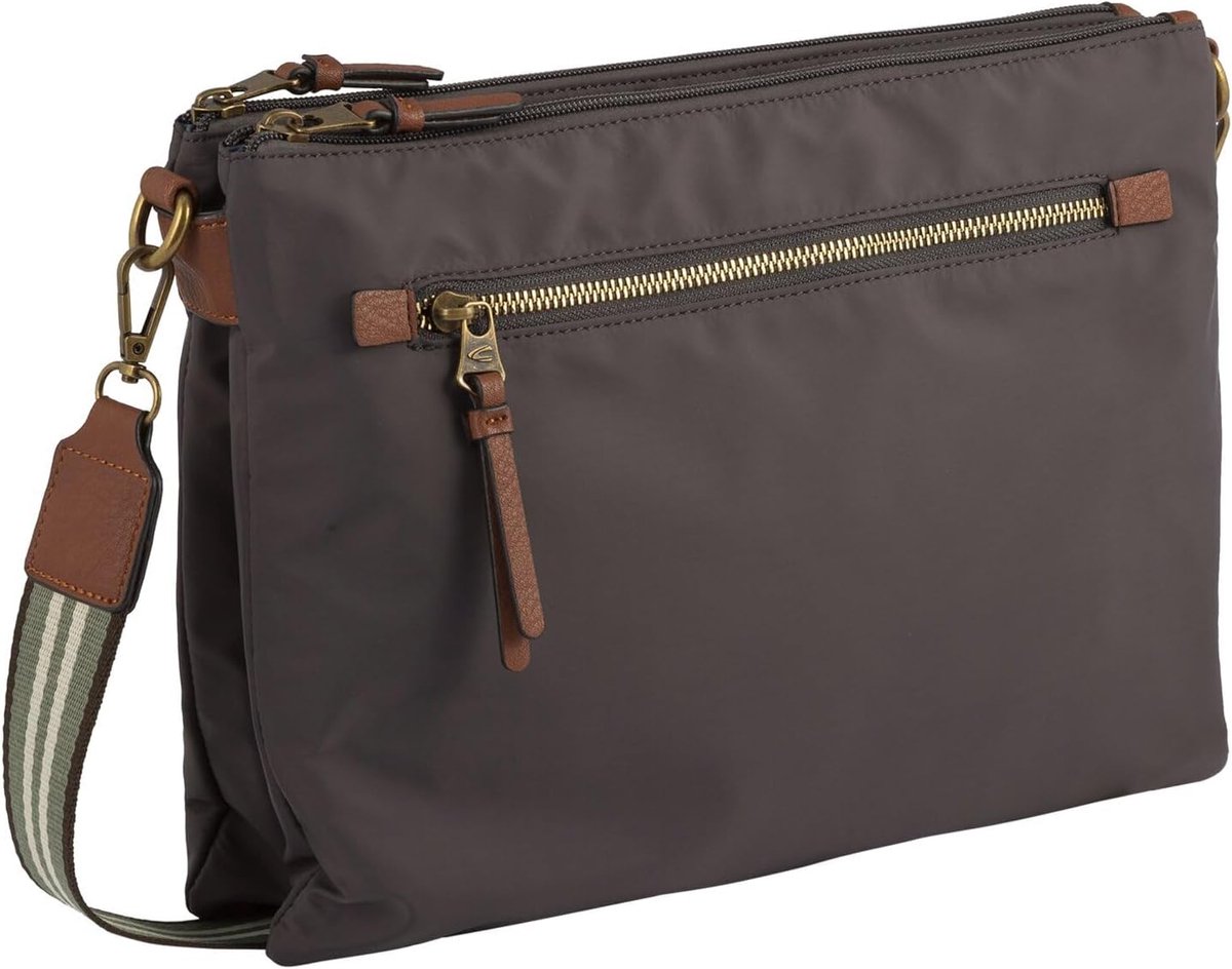 Schoudertas Vrouwen - Crossbody Tas - Dagelijks Gebruik - Veel Opbergvakken - 33 x 6 x 25 cm - Donkergrijs