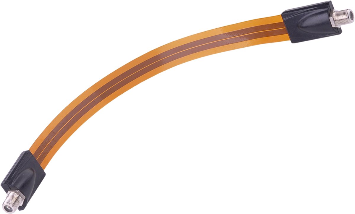 Cabletech - Ultra Dunne Antennekabel - F-Connector - 27cm - Raamdoorvoer