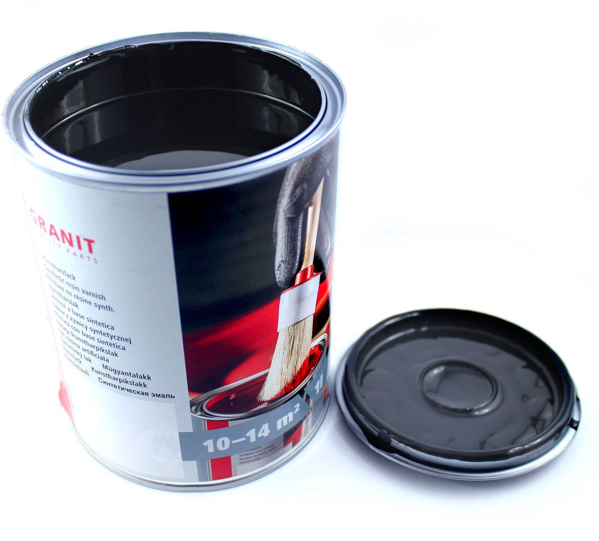 Wilckens Granit - Lakverf - Case IH Zwart RAL 9005 - 2,5 liter - Industriële Machinecoating