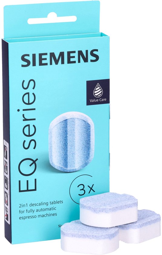 Ontkalkingstabletten voor volautomatische koffiemachines - EQ Series - 2in1 - 3 x 36gr