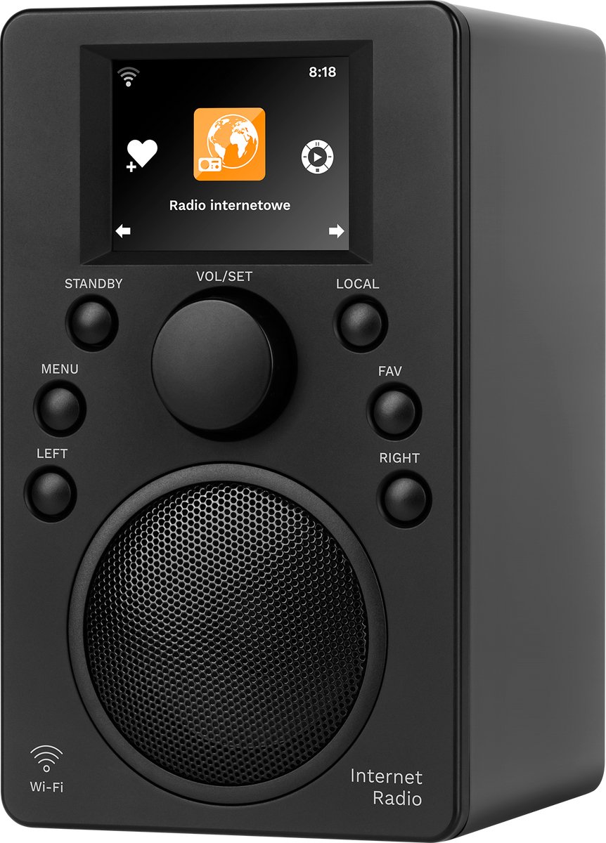 Krüger&Matz KM0818 - Internetradio - Bluetooth - 2,4" Display - Wi-Fi