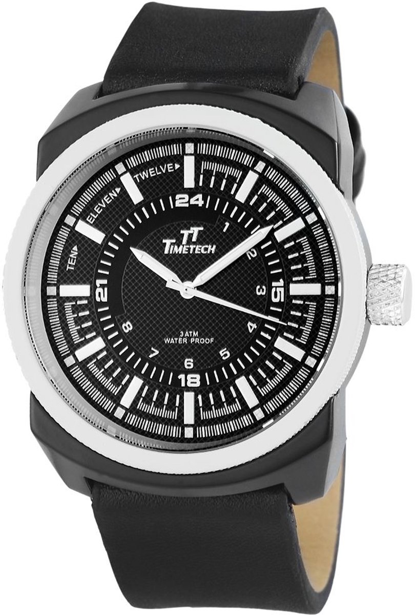 TT TIMETECH Herenhorloge van imitatieleer 227471000010 TimeTech herenhorloge met imitatieleren band