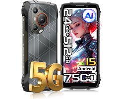 Blackview BL7000 - Smartphone 5G - 6.78 inch - Android 15 - 24GB RAM - 512GB ROM - 50MP Camera - 7500mAh - IP68 Waterdicht - NFC - OTG - GPS - FM - Zwart