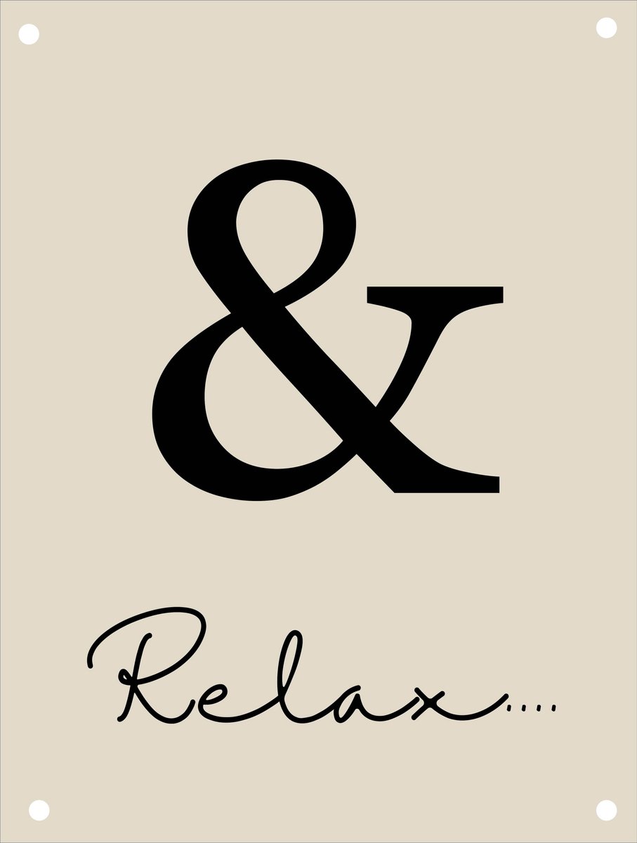 Tuinposter & relax... Beige