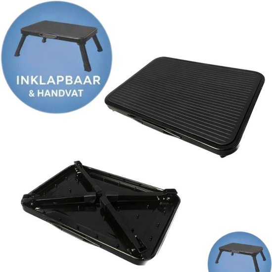 Ceruzo Opstapkruk Inklapbaar - Anti-Slip - 150 kg - Camping Keuken van Merkloos — afbeelding 2