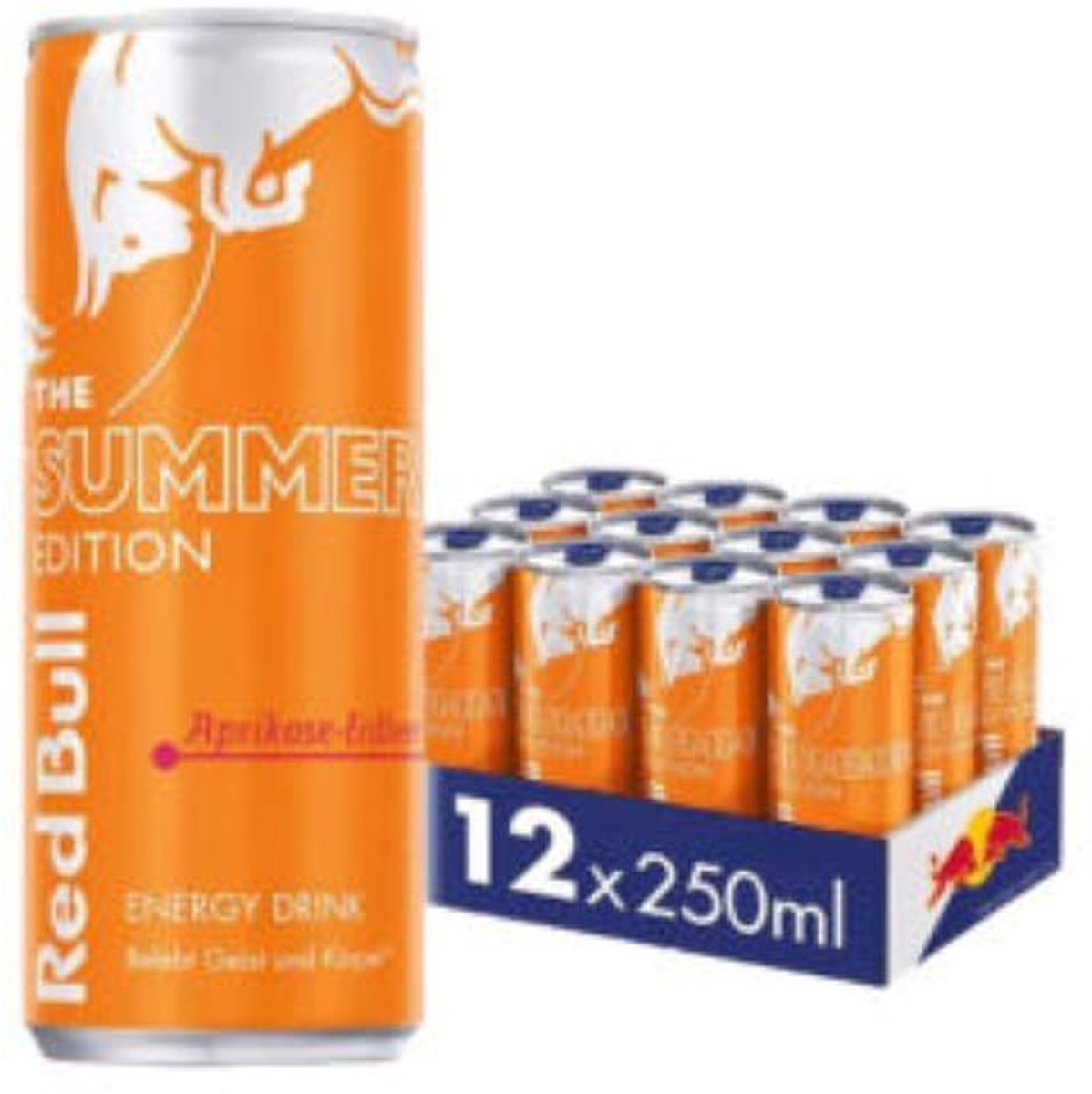 Tray Red Bull Summer Edition Aardbei Abrikoos - 12x25cl