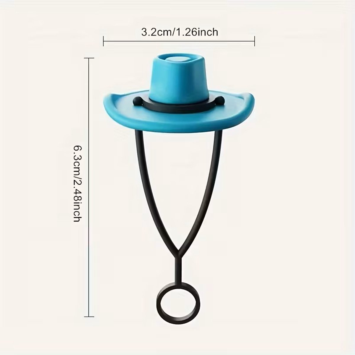 Stuks Cowboy Hoed Rietjes Toppers Set – Herbruikbare Siliconen Rietjes Beschermers – Stofbestendig – Perfect voor Feesten & Buiten – Diverse Kleuren — cadeau in Koken & Dineren - foto 2