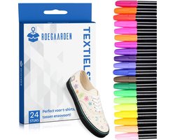 Roegaarden Textielstiften - 24 stuks - Textiel stiften - Kleding stiften - Textielmarkers