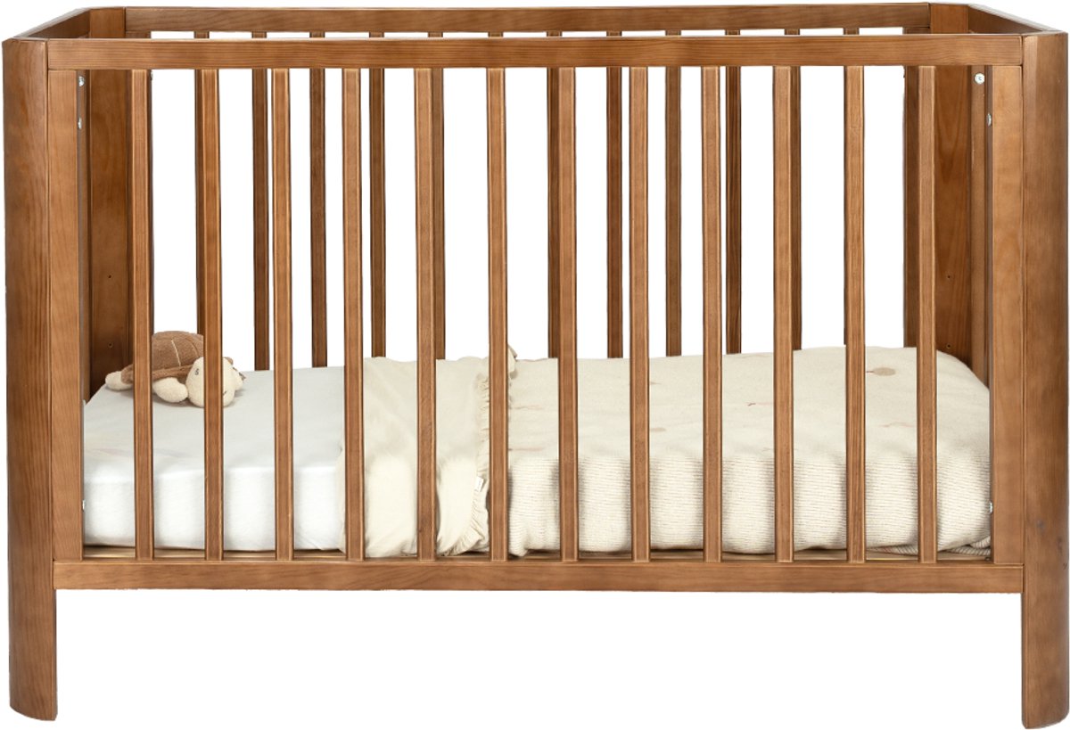 Novi at Home Philou Ledikant - Baby Bed 60x120 cm - verstelbaar bodem - Walnut – foto 4