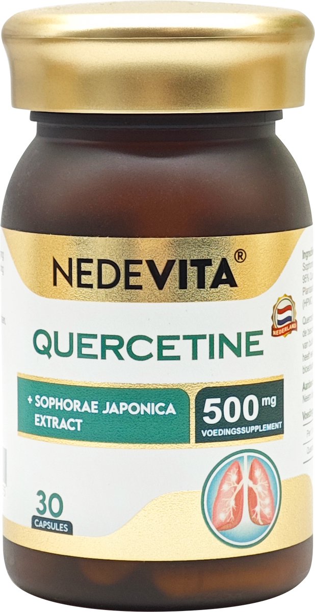Nedevita Quercetine 500mg – 30 Capsules – Voedingssupplement