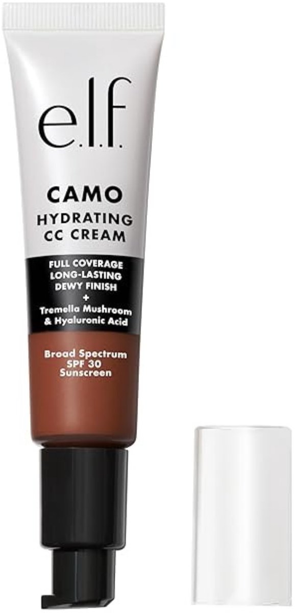e.l.f. Hydrating Camo CC Cream SPF 30 - Deep 560 C - Volledige Dekking - 30 g