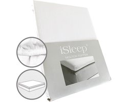 iSleep Molton Topper - 100% Katoen - Tweepersoons - 160x210 cm - Wit