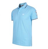 Cappuccino Italia - Heren Polo SS Applique Pique - Blauw - Maat XXL