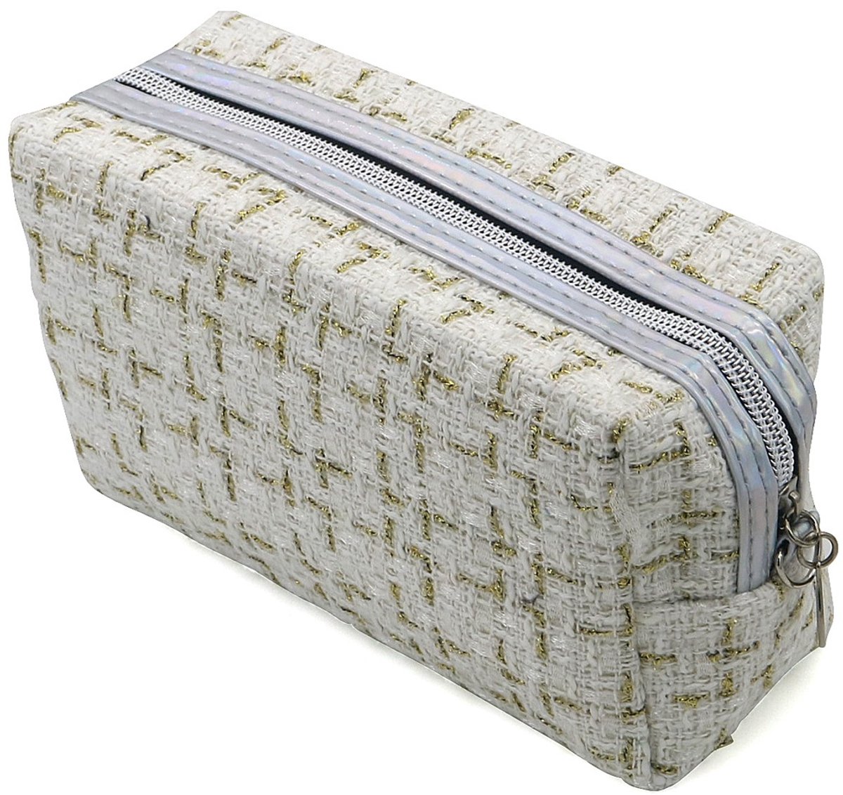 Make-up tas - wit - 17,5x10x6 cm