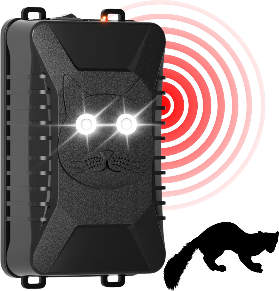 Caryota Marterverjager Auto 12V - Ongedierte Verjager Ultrasoon - Steenmarter - Vogelverjager - Kattenschrikker - Accu - Anti Muizen - Tuin & Huis