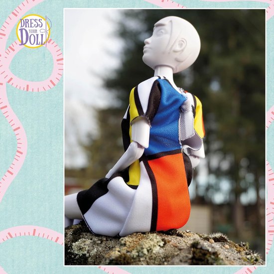 Poppenkleding Set - Outfit Maken - Creatief Spel - Mode Ontwerp - 31 x 24 x 1 cm - Multicolore — afbeelding 3
