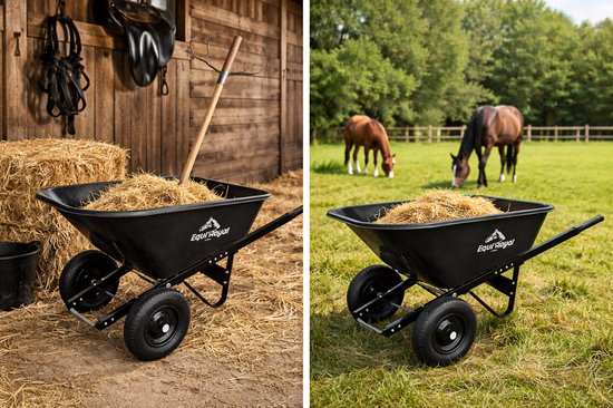 Horka kruiwagen - Model Mamoet - 2 wielen - Extra stevig - Zwart - Met kiepfunctie van Merkloos	 — afbeelding 5