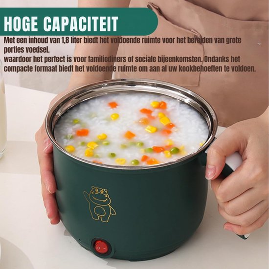 RONN® Hotpot Electrisch - Hotpot - Groen - ‎20cm x 18cm x 14cm; 620 g — afbeelding 5