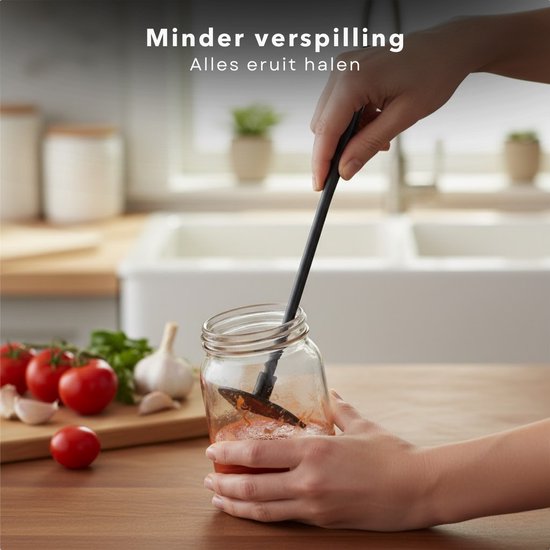 Cheqo® Flessenlikker - Flessenschraper - Pottenlikker - Pannenlikker - Flessentrekker - Flessen Schraper - Potten Schraper - Flessenschraper voor Flessen - Flessenschraper voor Potten van Merkloos — afbeelding 3