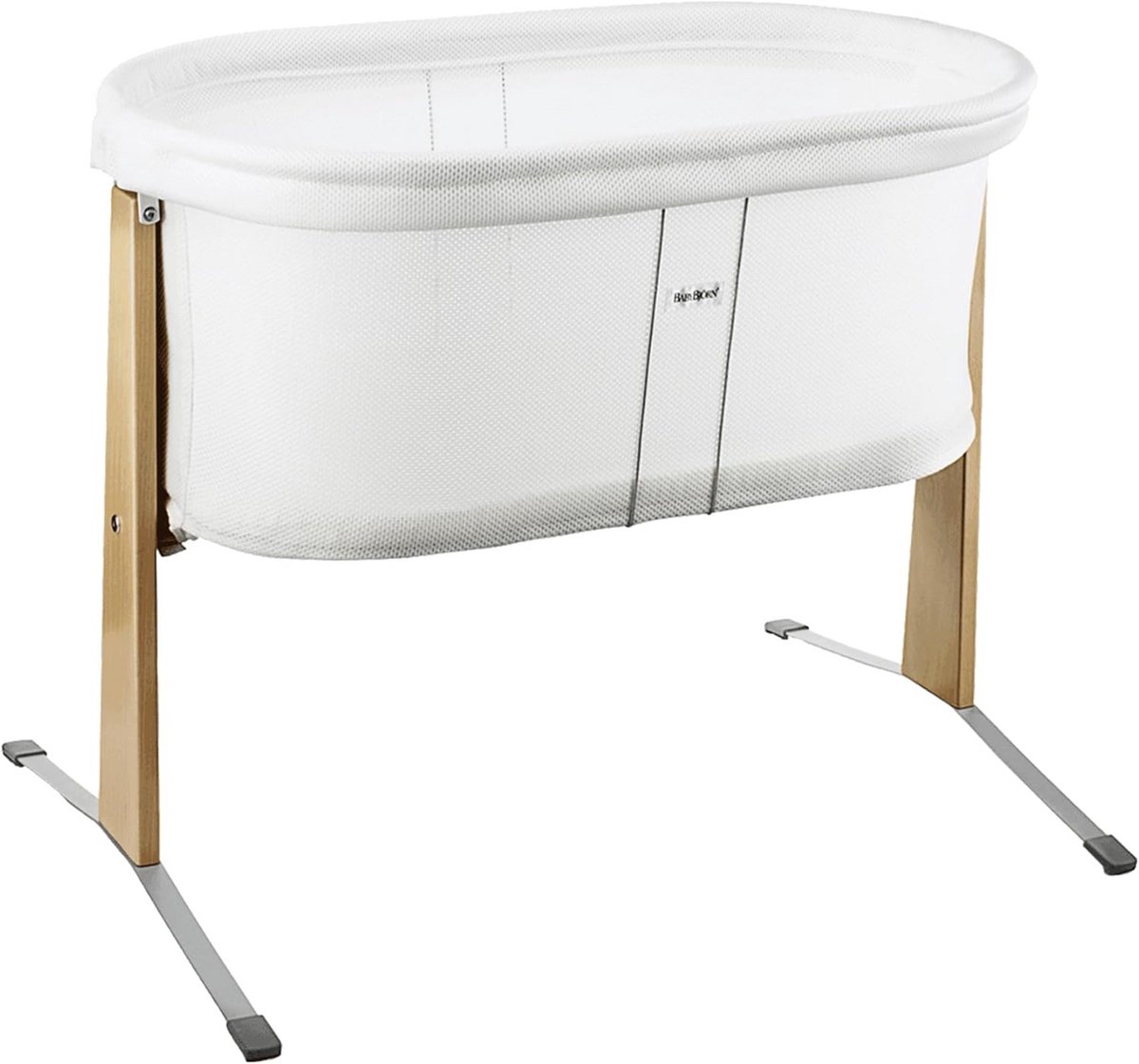 Witte Wieg voor Pasgeborenen – Compact en Comfortabel