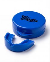 Gladts gebitsbeschermer - Blauw - Volwassenen - Senior - Gebitsprotecties - Makkelijk te vormen - Tandenknarsen - Bitje Vechtsport - Gebitsbeschermer - Mouthgard - Anti Snurk - Knarsbitje - Gebitsbeschermer Vechtsport - Tandenknarsen bitje