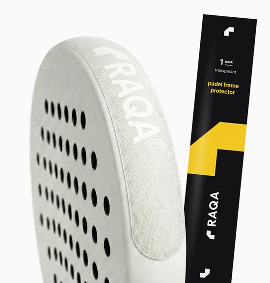 Raqa ® - Padel Racket Protector – Framebeschermer voor Padelracket – Duitse Adhesive Technologie – PVC – 39,5 cm – Anti-Kreuk Installatie