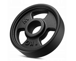 Marbo Sport - Gecoate Gewichten 1kg - Gietijzeren Schijf voor Stang - Diameter 31mm