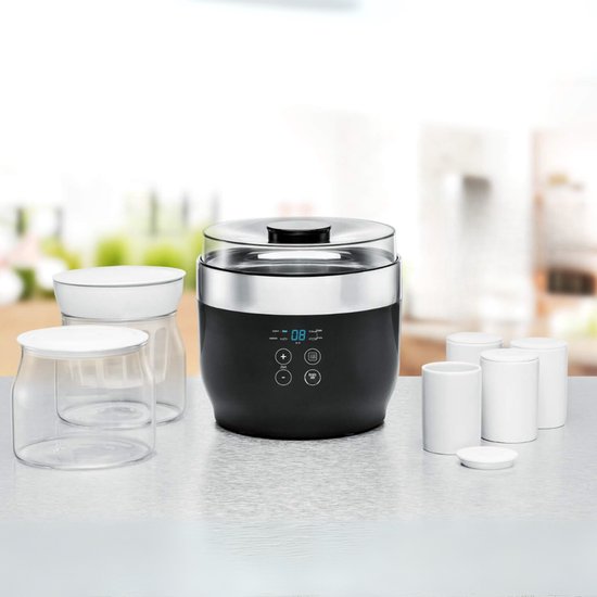 Nexvo® Yoghurtmaker - Citruspers - Ijsmachine - Zwart - ‎20cmx 20cmx 19 cm; 2.4 kg van Merkloos — afbeelding 3
