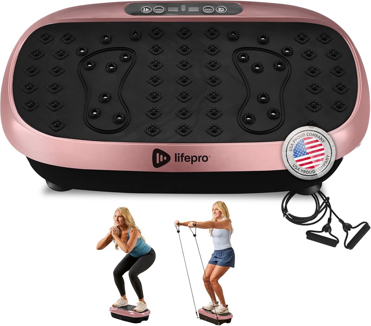 Vibratieplaat Fitnessmachine voor Volledige Lichaamsbeweging - Ideaal voor Beginners, Herstel en Lymfedrainage