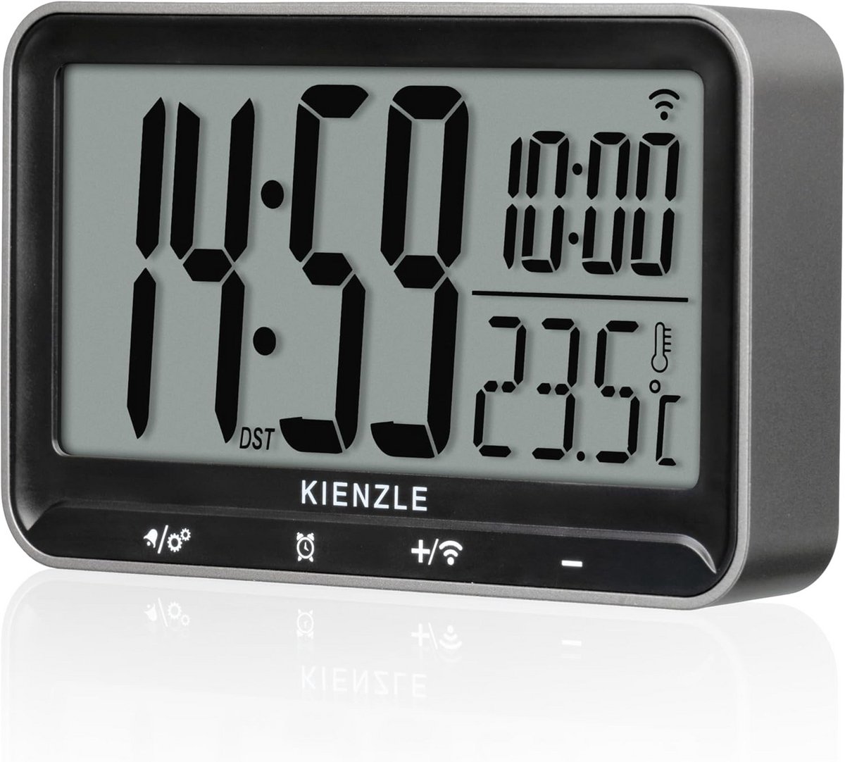 Digitale Radiogestuurde Alarmklok met Dubbele Alarmfunctie en Thermometer