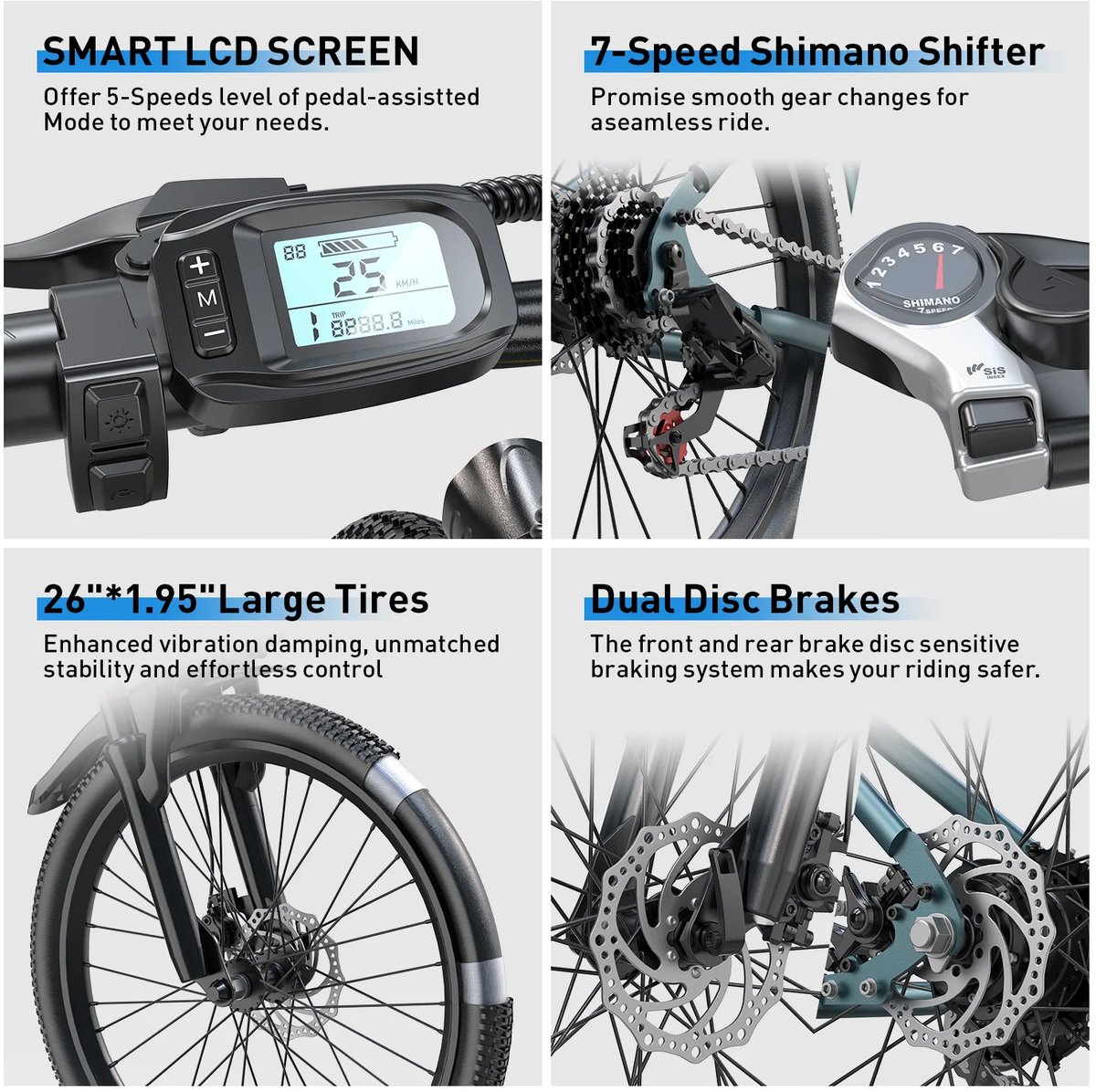 Aairsk 26" Elektrische Mountainbike NFC thumbnail 4