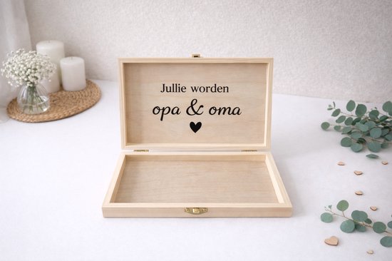 Hip&Mama Box Zwangerschapsaankondiging - Je wordt papa - in kistje
